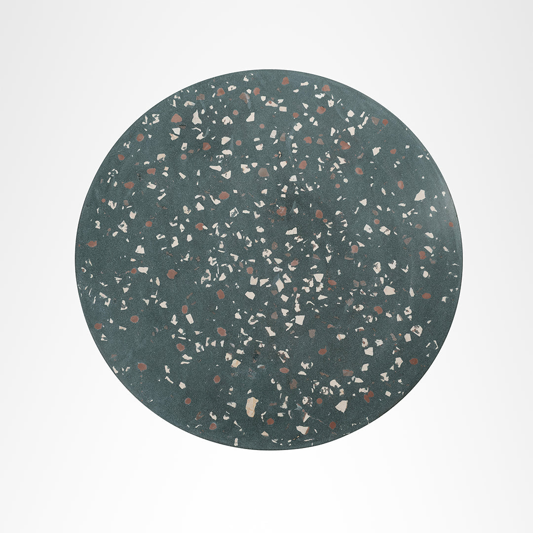 Alba Round Table - Cast Iron and Terrazzo - Outdoor Furniture