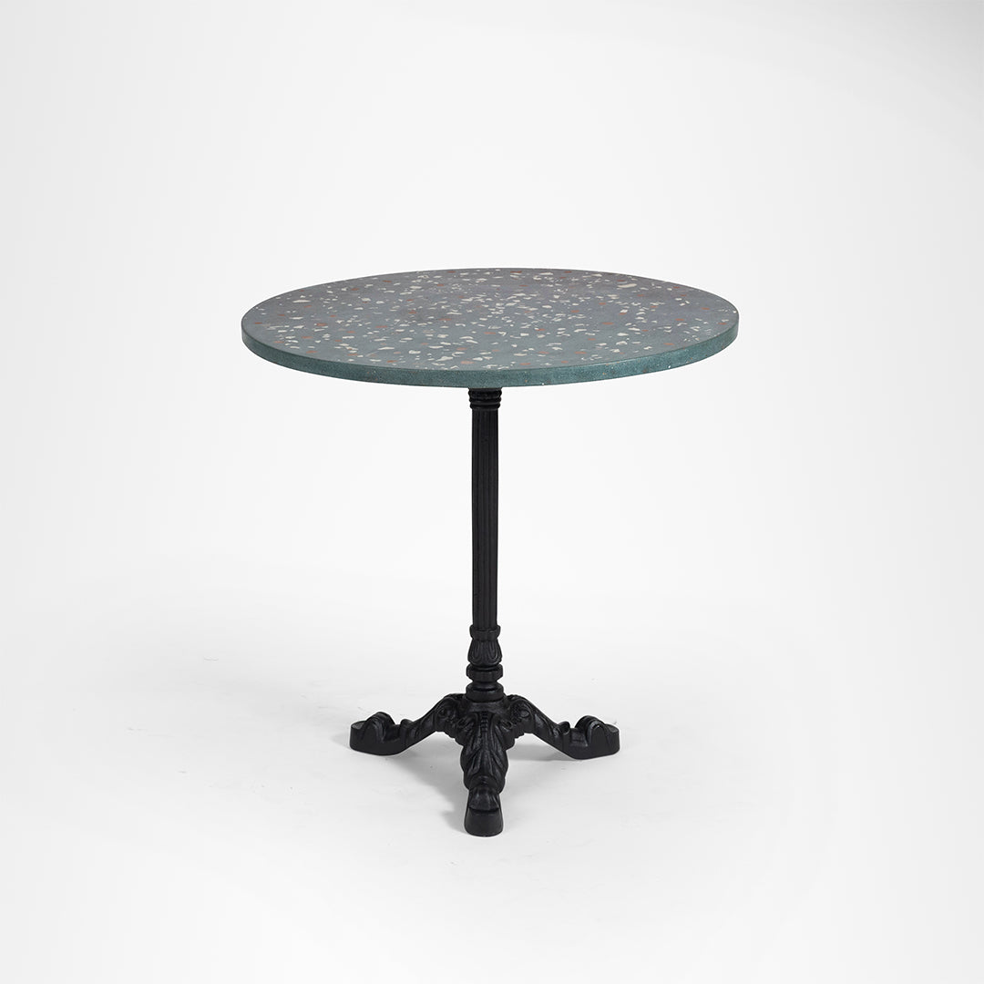 Alba Round Table - Cast Iron and Terrazzo - Outdoor Furniture