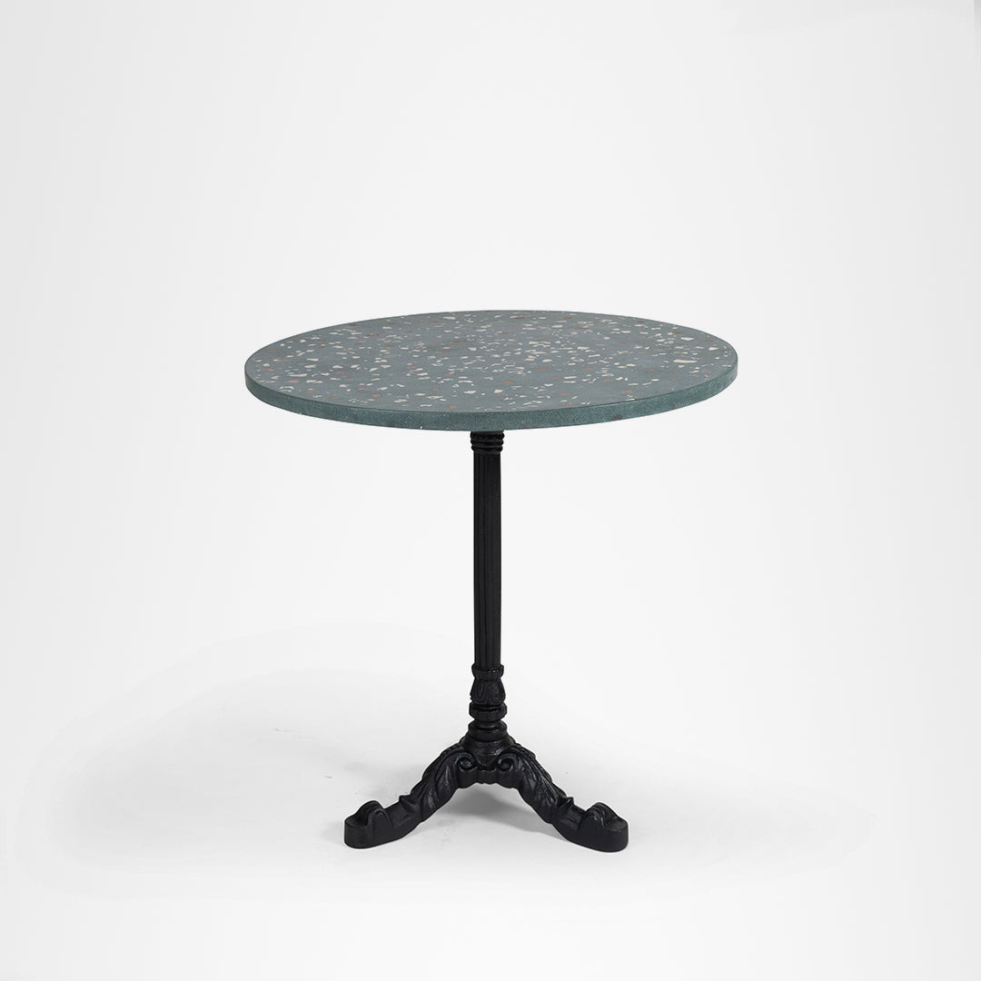 Alba Round Table - Cast Iron and Terrazzo - Outdoor Furniture