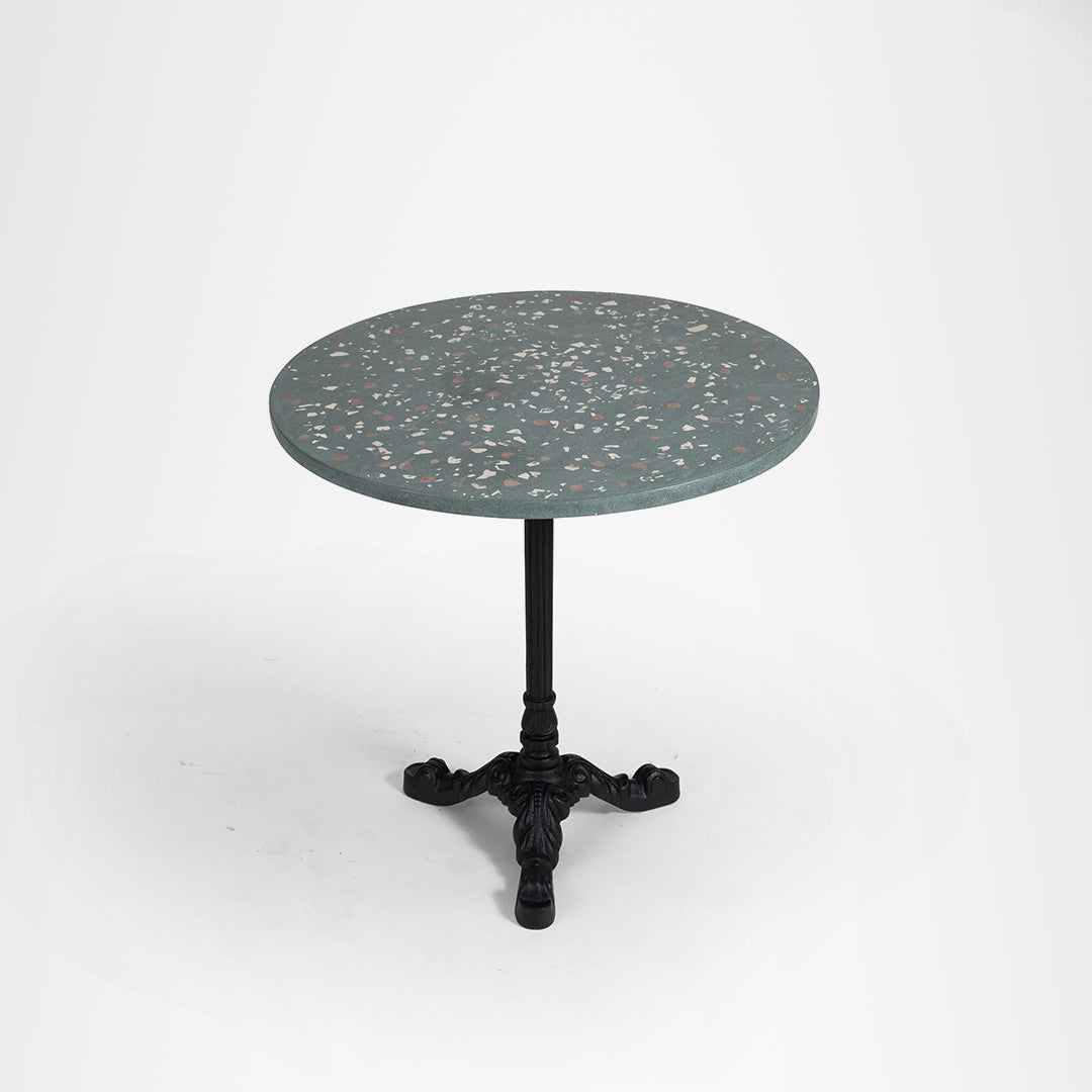 Alba Round Table - Cast Iron and Terrazzo - Outdoor Furniture
