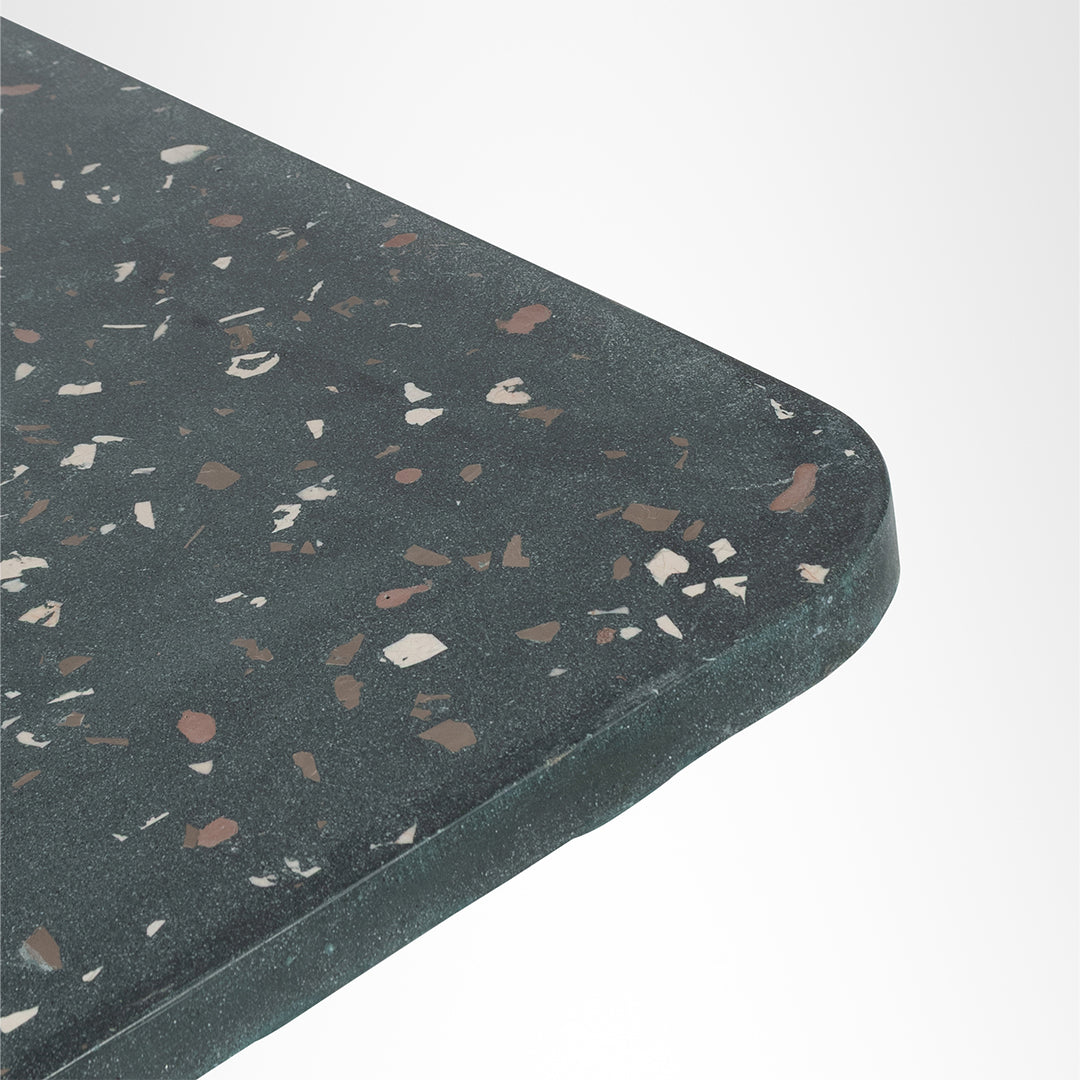 Alba Square Table - Cast Iron and Terrazzo / 76.2 x 76.2 x 73.7 x 43.2 cms - Outdoor Furniture
