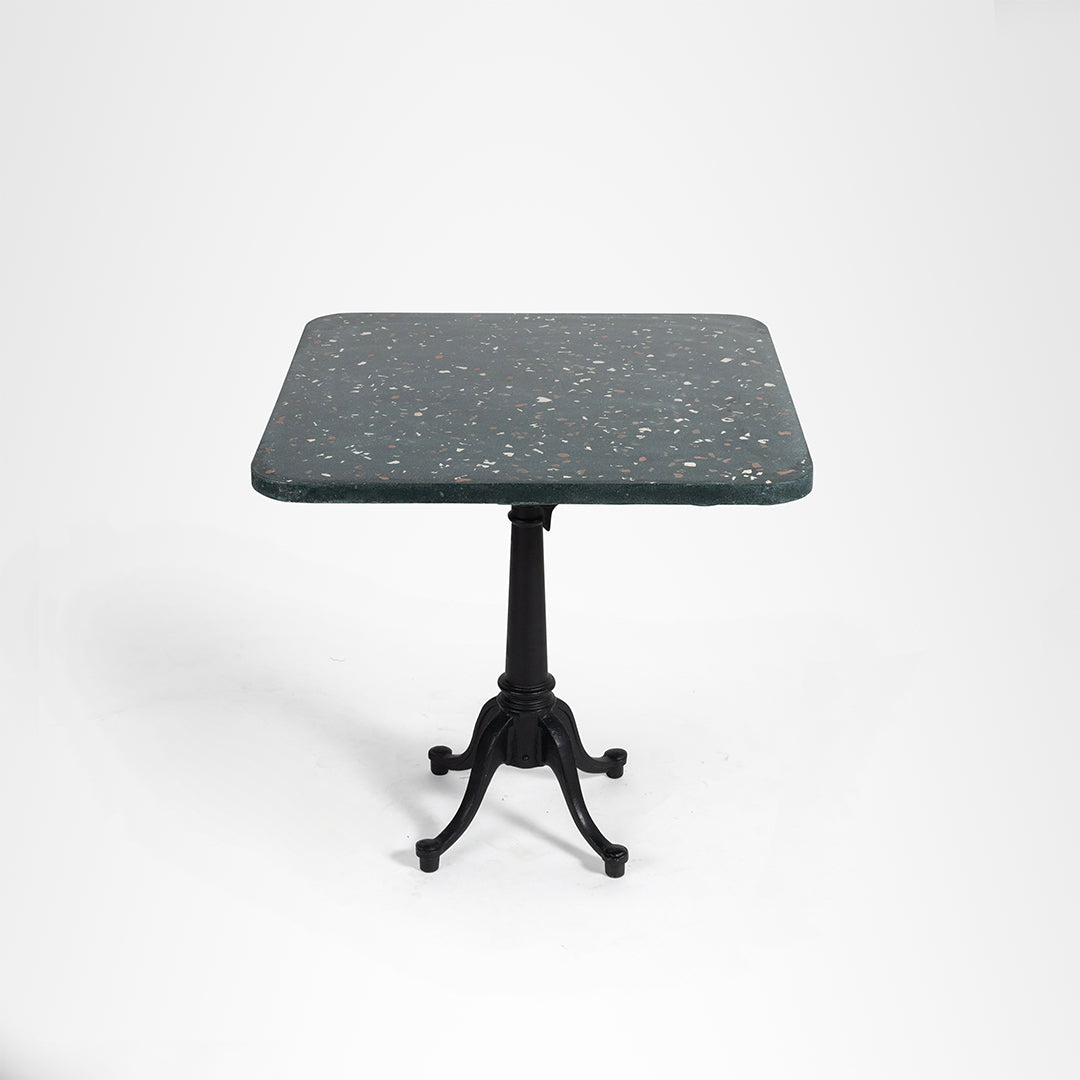 Alba Square Table - Cast Iron and Terrazzo / 76.2 x 76.2 x 73.7 x 43.2 cms - Outdoor Furniture