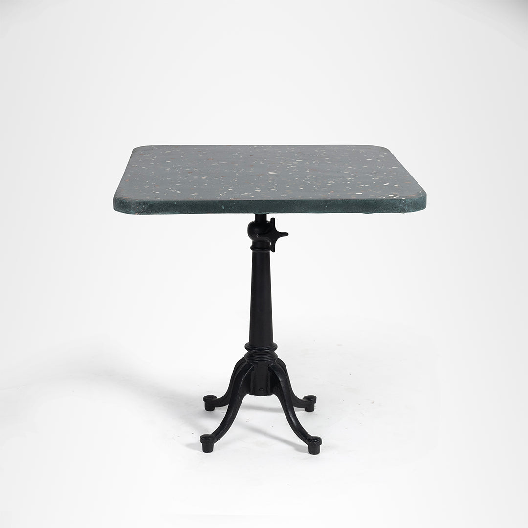 Alba Square Table - Cast Iron and Terrazzo / 76.2 x 76.2 x 73.7 x 43.2 cms - Outdoor Furniture