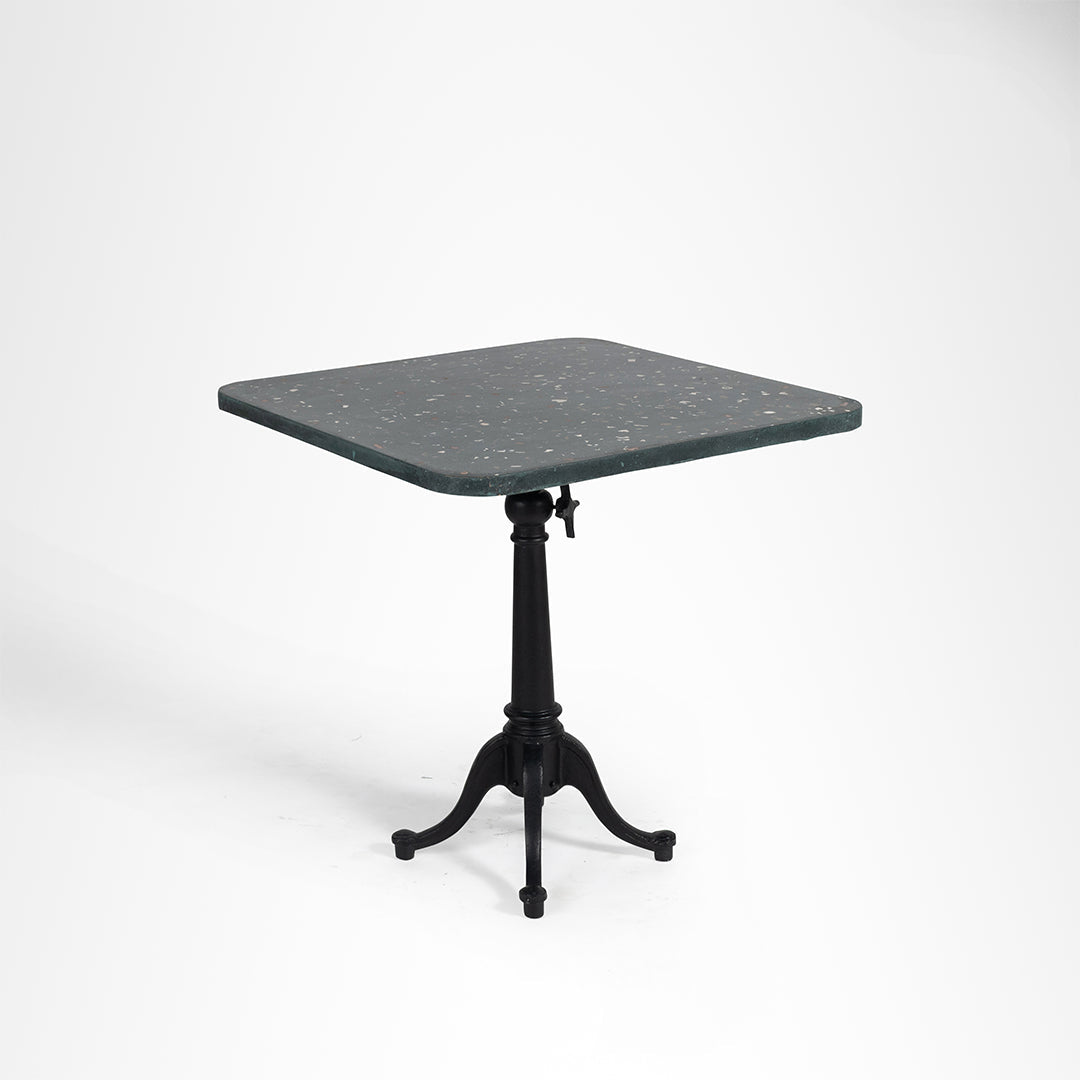Alba Square Table - Cast Iron and Terrazzo / 76.2 x 76.2 x 73.7 x 43.2 cms - Outdoor Furniture