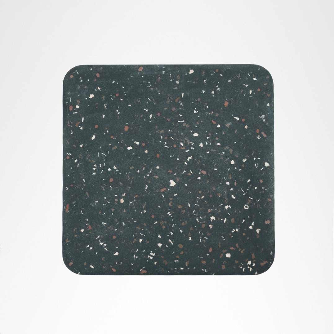 Alba Square Table - Cast Iron and Terrazzo / 76.2 x 76.2 x 73.7 x 43.2 cms - Outdoor Furniture