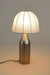 Alba Table Lamp - Dia 12” x H 22” / Brass plated Mild Steel, Fabric Shade - Table Lamps