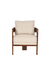 Aloa Teakwood Armchair - Brown / Teakwood; Fabric / L: 24’’ W: 25’’ H: 25’’; Seat Height: 18’’ - Furniture
