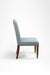Alpine Dining Chair Set of 2 - W: 18.5’’ D: 22’’ H: 38’’ SH: 18’’ / Blue / Acacia Wood and Upholstered Fabric
