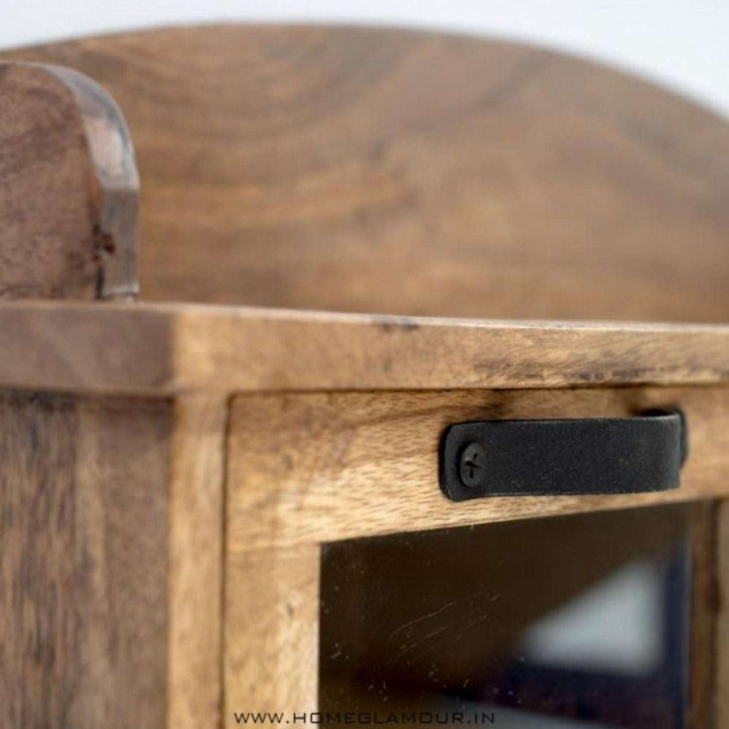 Altura Industrial Wall Shelf - Light Walnut / Mango Wood / L:66 x D:16 x H:33 in cm - Indoor Furniture