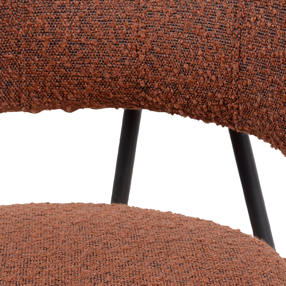 Alva Bar Chair - Mild Steel and Upholstery / CM - L:- 53 x W:- 48 x H:- 95 - Indoor Furniture