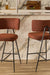 Alva Bar Chair - Mild Steel and Upholstery / CM - L:- 53 x W:- 48 x H:- 95 - Indoor Furniture