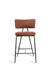 Alva Bar Chair - Mild Steel and Upholstery / CM - L:- 53 x W:- 48 x H:- 95 - Indoor Furniture
