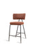 Alva Bar Chair - Mild Steel and Upholstery / CM - L:- 53 x W:- 48 x H:- 95 - Indoor Furniture