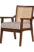 Ama Accent Chair - Teak (Brown) / Teakwood, cane / L: 23’’ W: 22’’ H: 34’’; Seat Height: 18’’ - Furniture