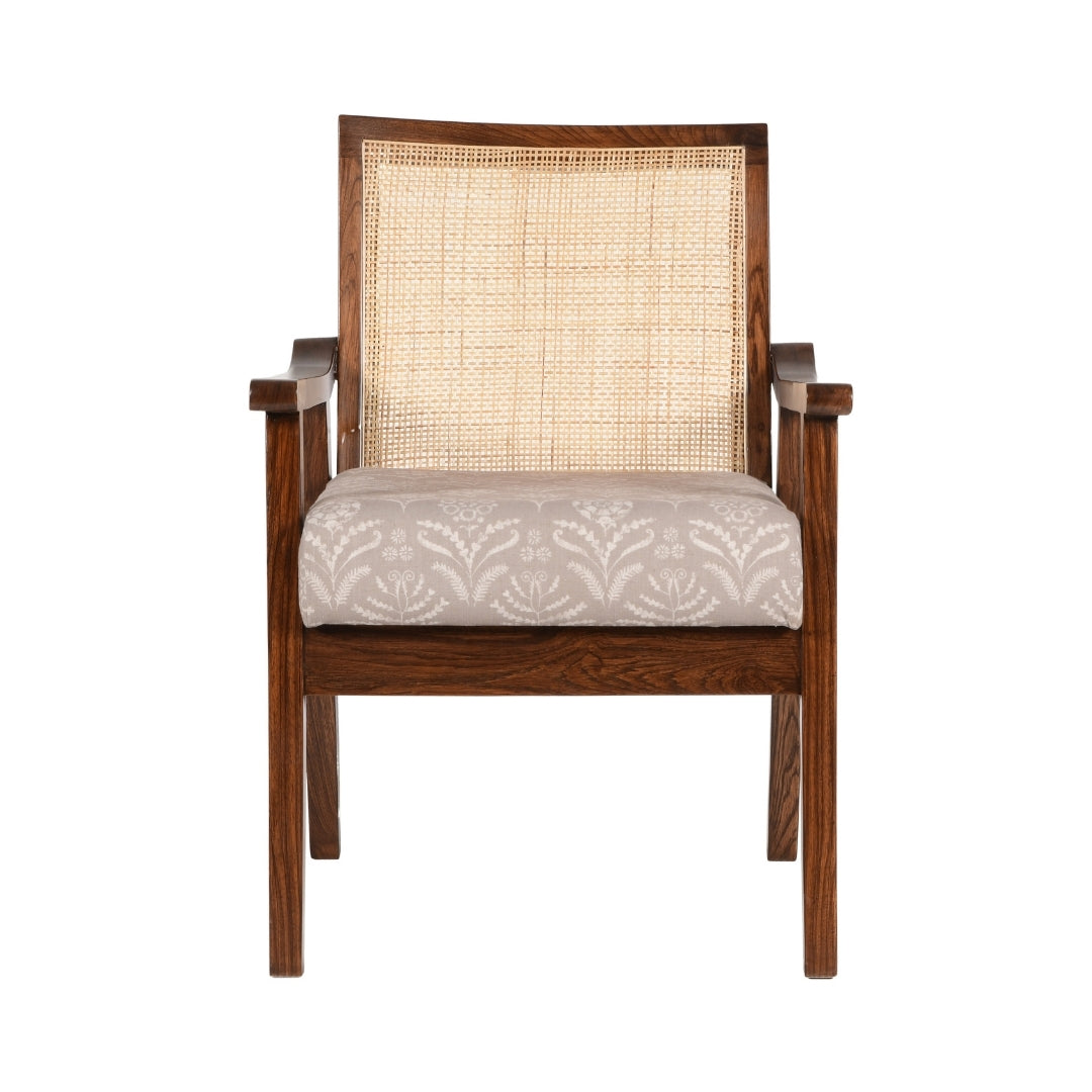 Ama Accent Chair - Teak (Brown) / Teakwood, cane / L: 23’’ W: 22’’ H: 34’’; Seat Height: 18’’ - Furniture