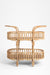 Amara Trolley - Biege / W: 41’’ D: 14.5’’ H: 35.5’’ / Cane - Decor