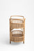 Amara Trolley - Biege / W: 41’’ D: 14.5’’ H: 35.5’’ / Cane - Decor