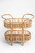 Amara Trolley - Biege / W: 41’’ D: 14.5’’ H: 35.5’’ / Cane - Decor