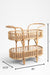 Amara Trolley - Biege / W: 41’’ D: 14.5’’ H: 35.5’’ / Cane - Decor