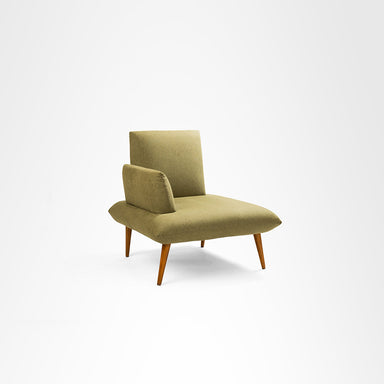 Amelia Lounge Chair - W: 34’’ D: 34’’ H: 36.5’’ SH: 13.5’’ / Green / Fabric And Solid Beech Wood Legs - Indoor Furniture