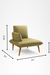 Amelia Lounge Chair - W: 34’’ D: 34’’ H: 36.5’’ SH: 13.5’’ / Green / Fabric And Solid Beech Wood Legs - Indoor Furniture