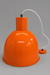 American-Urban Modern 14 Inch Fluorescent Orange Lamp - Fluorescent Orange / Diameter: 14 Inches, Height: 12 Inches