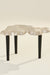 Amorphous Coffee Table - Set of 2 - Silver / Cast Aluminium / Large:90L x 74W x 33H and Small:75L x61W x 40H In Cms