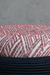 Amour Ottoman - Red / Black / Old tyre, teak wood, rope, and fabric / Dia: 23’’ H: 17.5’’ - Furniture