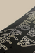 Angara Bidri - 290mm x 95mm x 50mm / Pine wood and Bidriware / Black and silver - Décor