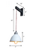 CWS114 Applique M√©tal Whitesmoke Wall Hanging Lamp
