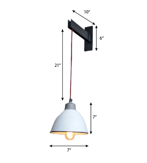CWS114 Applique M√©tal Whitesmoke Wall Hanging Lamp