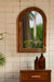 Arable Teak Wood Wall Mirror - Brown / Teakwood and mirror / L: 17.5’’ W: 1.5’’ H: 27.5’’ - Decor