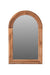 Arable Teak Wood Wall Mirror - Brown / Teakwood and mirror / L: 17.5’’ W: 1.5’’ H: 27.5’’ - Decor