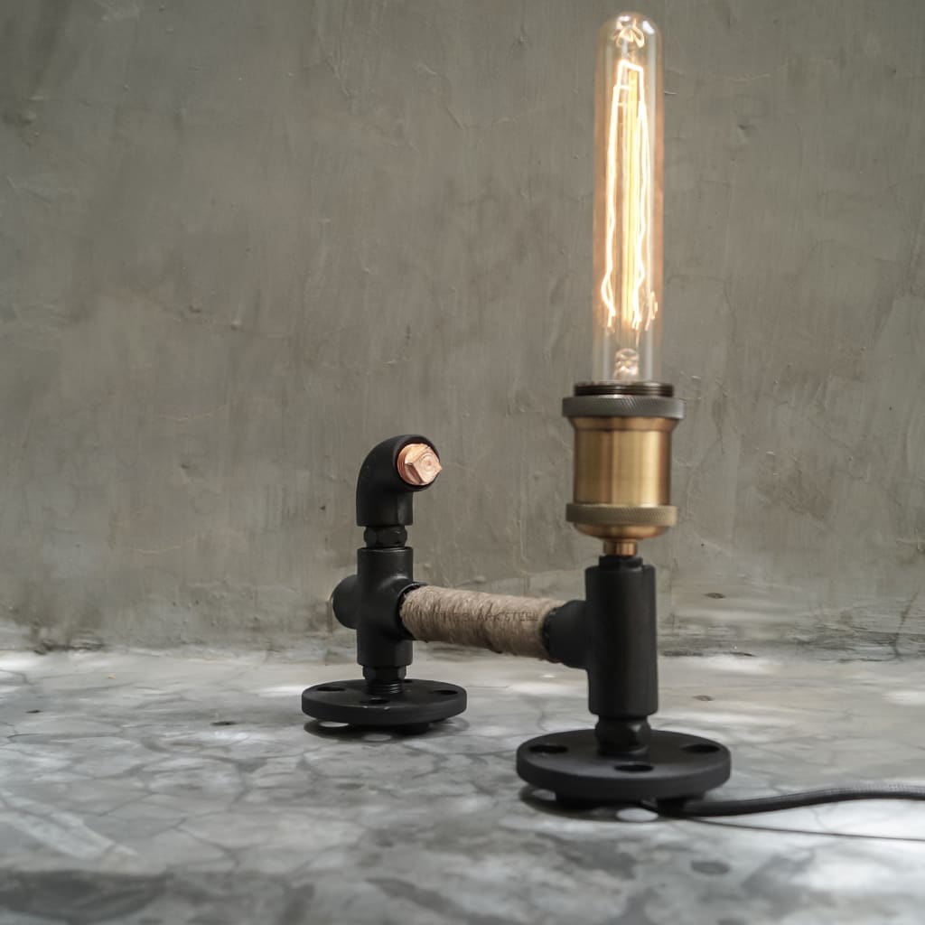 Arbetet Industrial Pipe Rope Desk Lamp