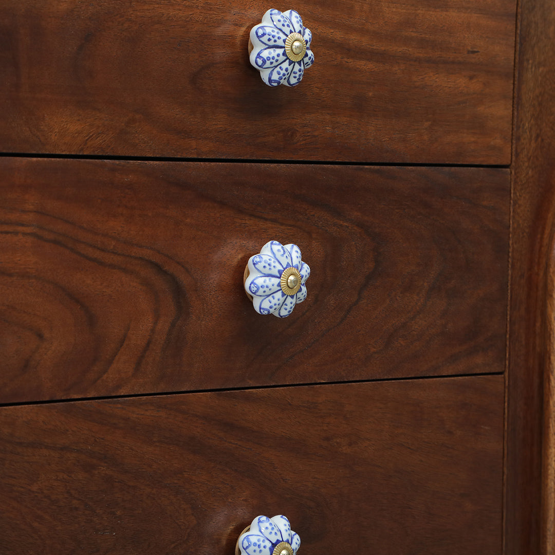 Arch Cabinet - L: 66’’ W: 18’’ H: 30’’ / Walnut / Acacia Wood - Indoor Furniture