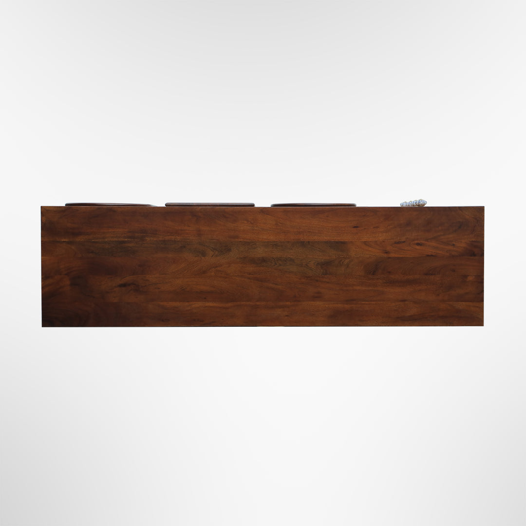 Arch Cabinet - L: 66’’ W: 18’’ H: 30’’ / Walnut / Acacia Wood - Indoor Furniture