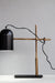 Architect Style Black-Gold Modern Office Desk Lamp With Adjustable Arm