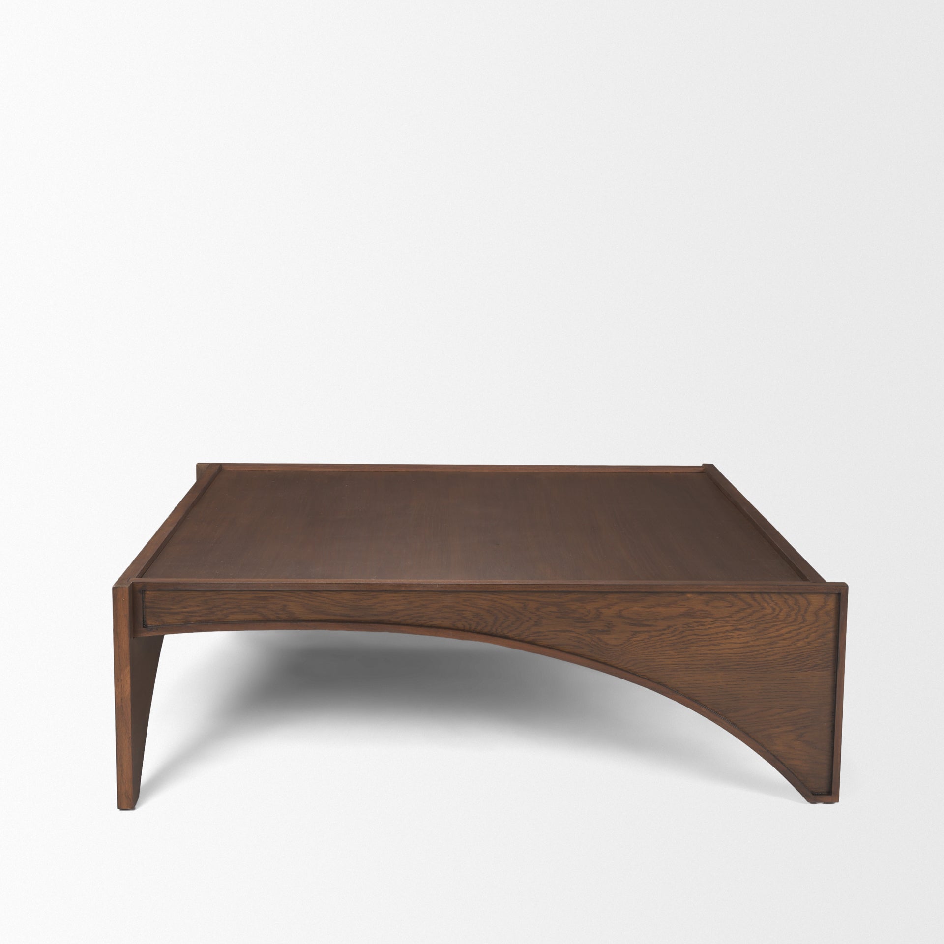 Arcus Coffee Table - L: 121.92 x B: 121.92 x H: 38.10 cms / Walnut / Oak veneer - Indoor Furniture