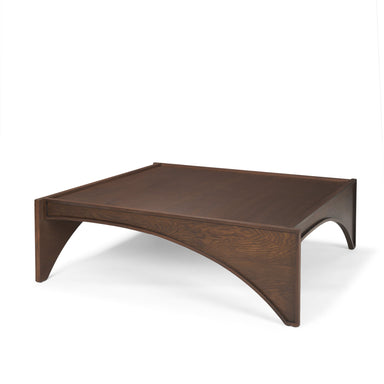 Arcus Coffee Table - L: 121.92 x B: 121.92 x H: 38.10 cms / Walnut / Oak veneer - Indoor Furniture