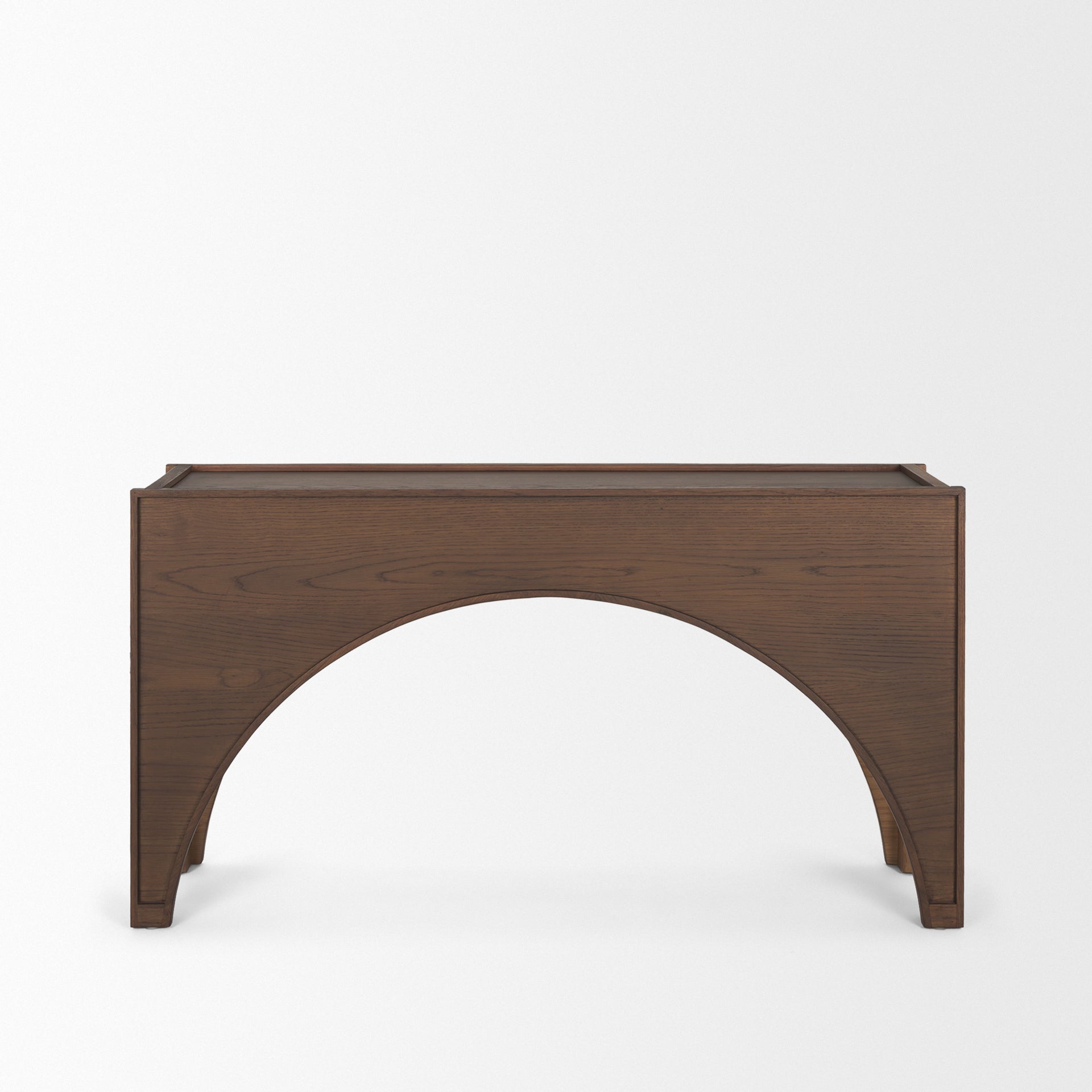 Arcus Console - L: 139.70 x B: 40.64 x H: 76.20 cms / Walnut / Oak Wood - Indoor Furniture