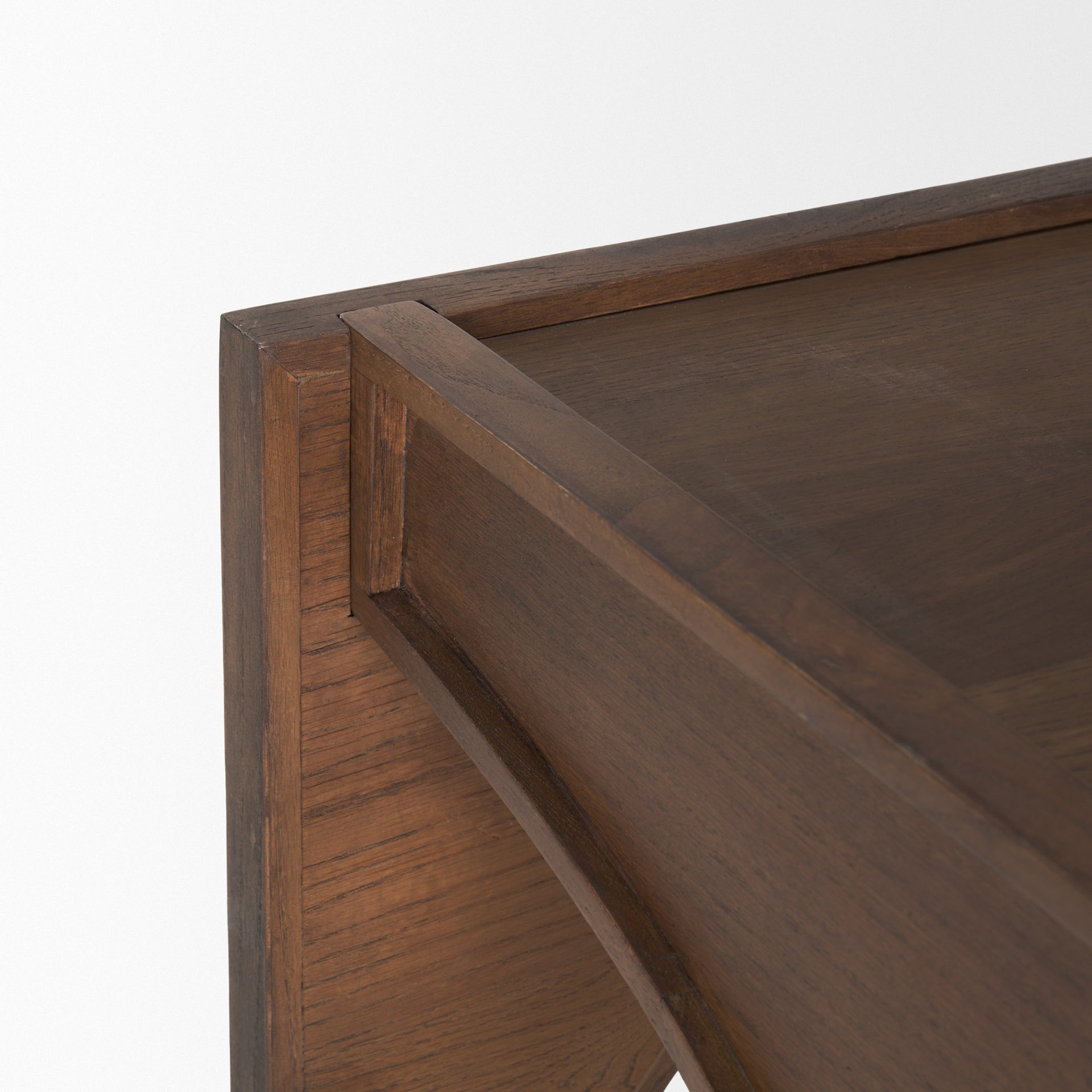 Arcus Side Table - Walnut / Oak Wood / L: 60.96 x B: 60.96 x H: 60.96 cms - Indoor Furniture