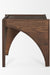 Arcus Side Table - Walnut / Oak Wood / L: 60.96 x B: 60.96 x H: 60.96 cms - Indoor Furniture