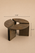Arcwell Coffee Table - Dia 36’’ x H 17’’ / Cast Aluminium, Bronze Finish - Furniture