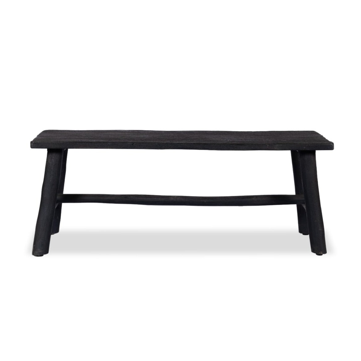 Aries Black Bench - Black / Mango Wood / L:110 x D:35 x H:43 in cm - Indoor Furniture