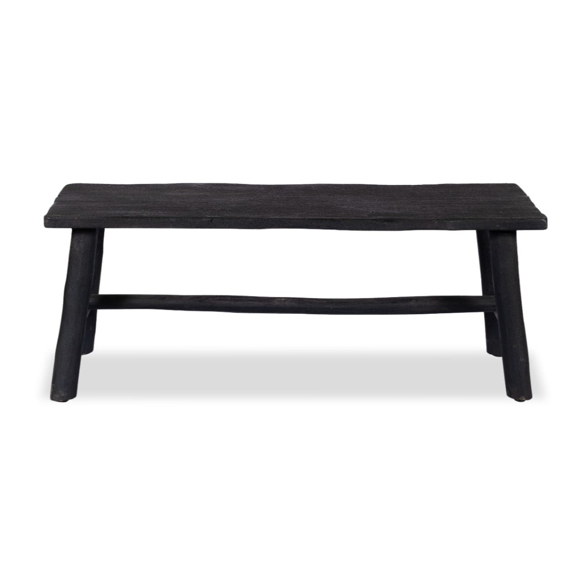 Aries Black Bench - Black / Mango Wood / L:110 x D:35 x H:43 in cm - Indoor Furniture
