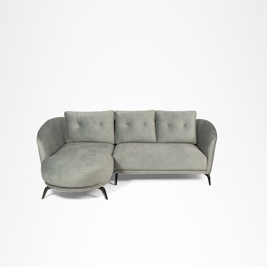 Aries Sofa - W: 98’’ D: 34’’ H: 35’’ SH: 15’’ / Grey / Upholstered Fabric & SS legs - Indoor Furniture