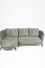 Aries Sofa - W: 98’’ D: 34’’ H: 35’’ SH: 15’’ / Grey / Upholstered Fabric & SS legs - Indoor Furniture
