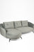 Aries Sofa - W: 98’’ D: 34’’ H: 35’’ SH: 15’’ / Grey / Upholstered Fabric & SS legs - Indoor Furniture