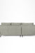Aries Sofa - W: 98’’ D: 34’’ H: 35’’ SH: 15’’ / Grey / Upholstered Fabric & SS legs - Indoor Furniture