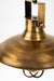 Art Deco Light 05 - Dia: 10’’ H: 20’’ / Brass / Brass - Lighting